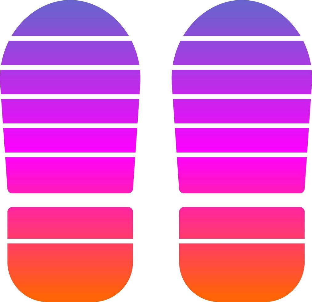 Footsteps Vector Icon Design