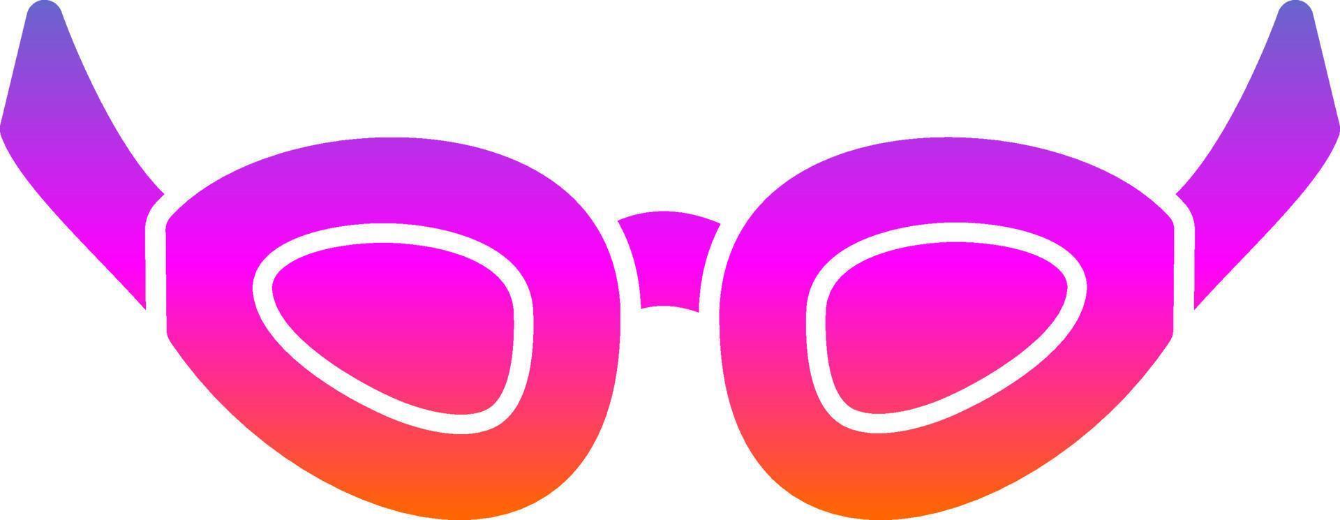 Swimming Glasses Vector Icon Design
