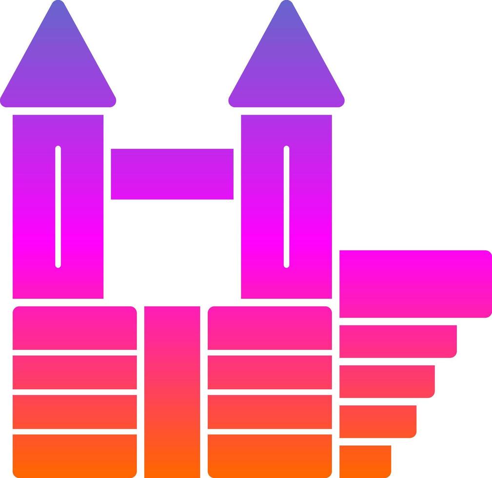 Bouncy Castle Vector Icon Design