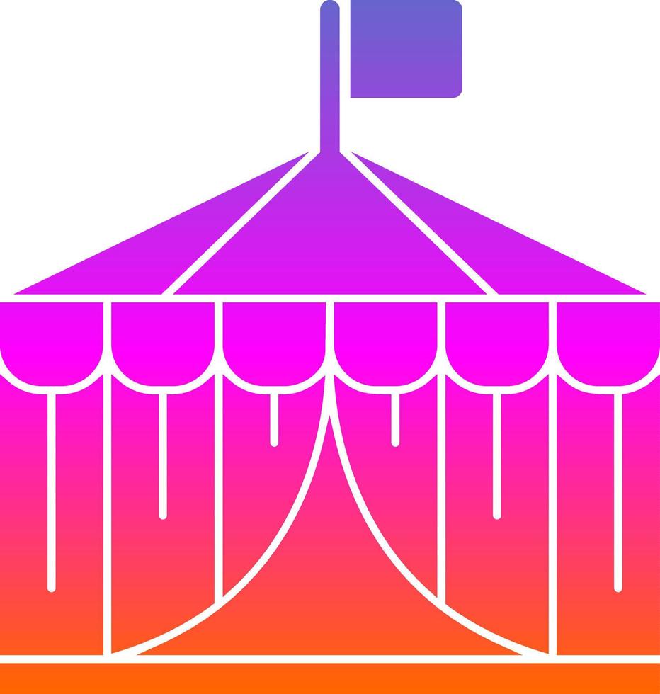 diseño de icono de vector de carpa de circo