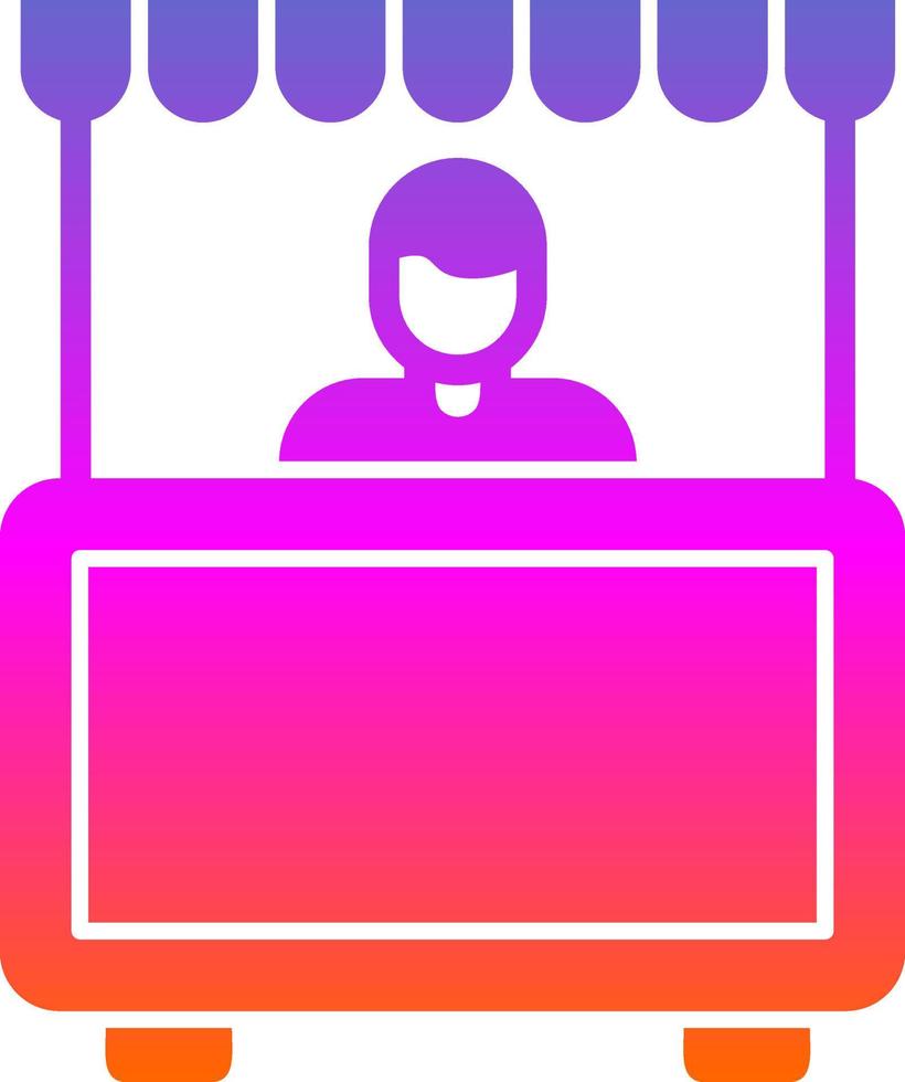 Booth Vector Icon Design