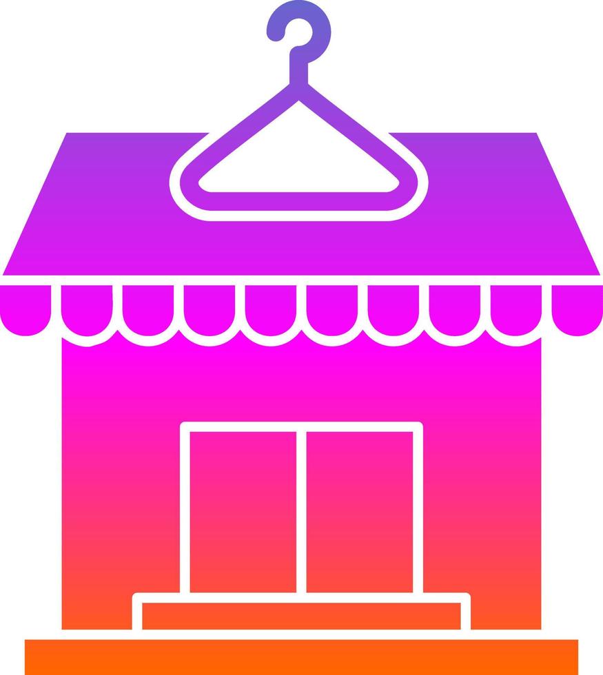 diseño de icono de vector de tienda de segunda mano