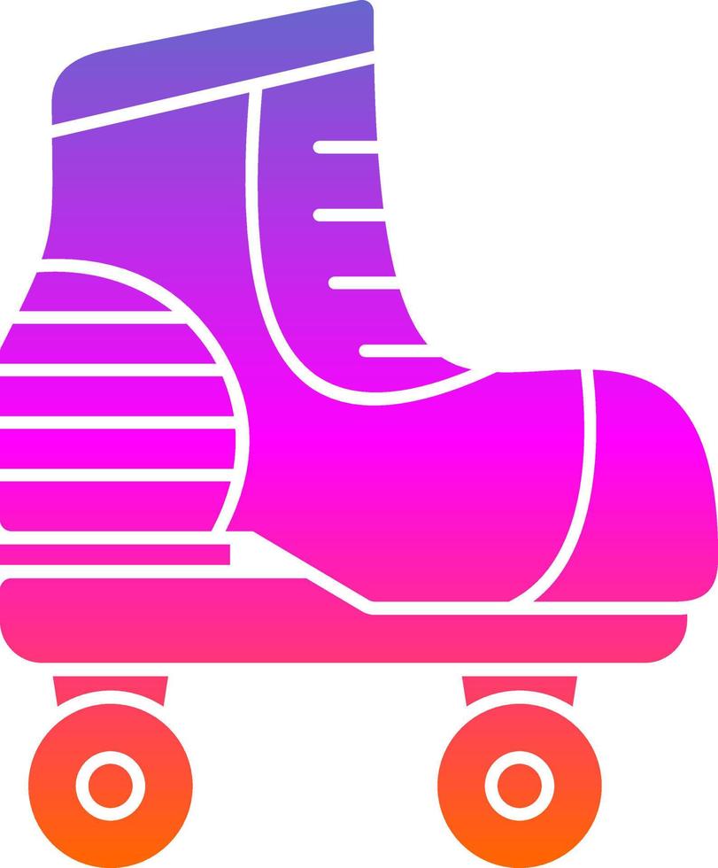 Roller Skate Vector Icon Design
