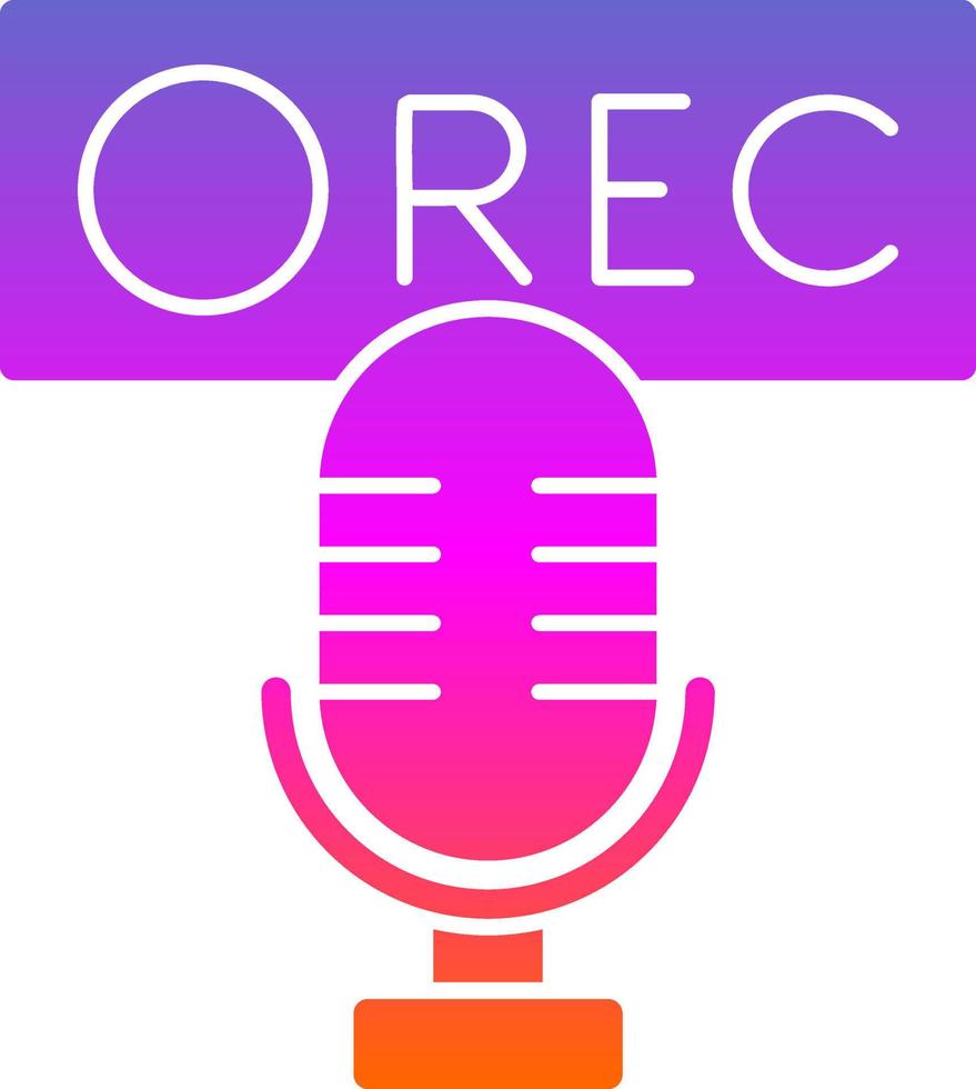 Recording Vector Icon Design