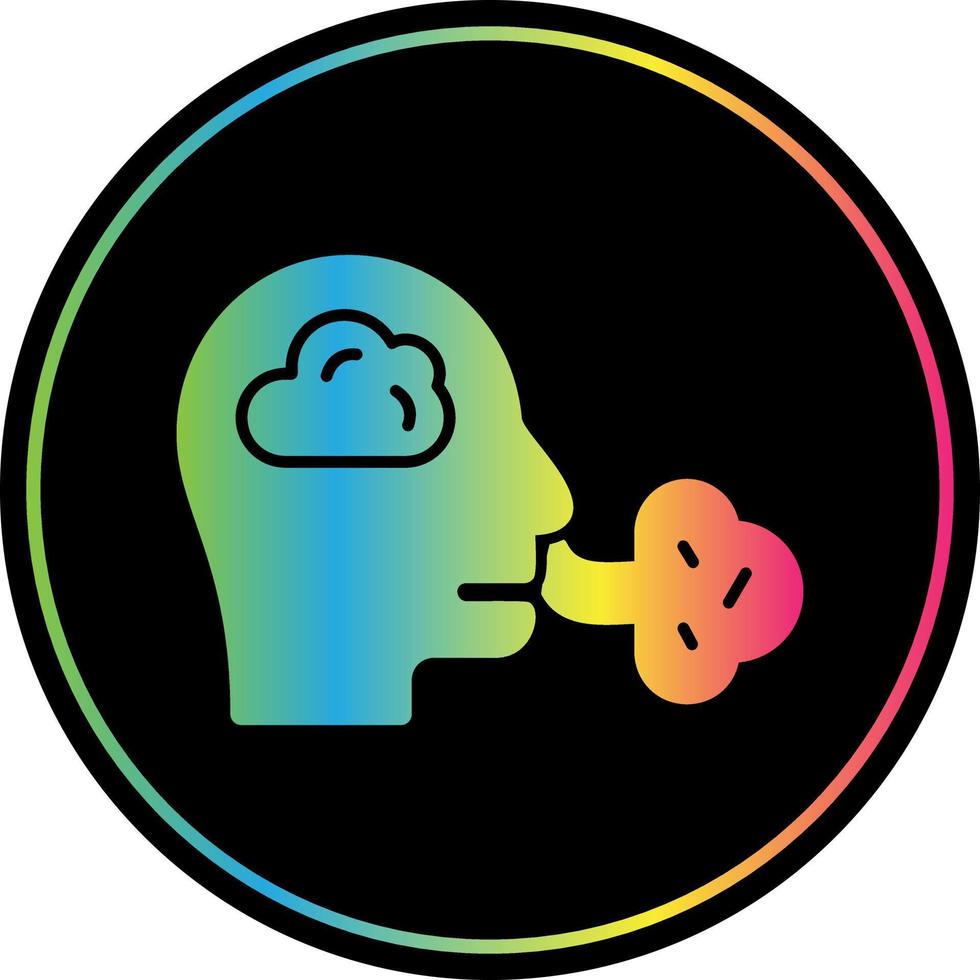 Inhale Vector Icon Design
