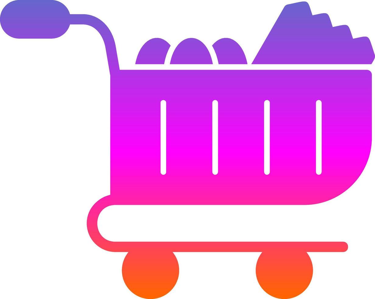 Food Cart Vector Icon Design