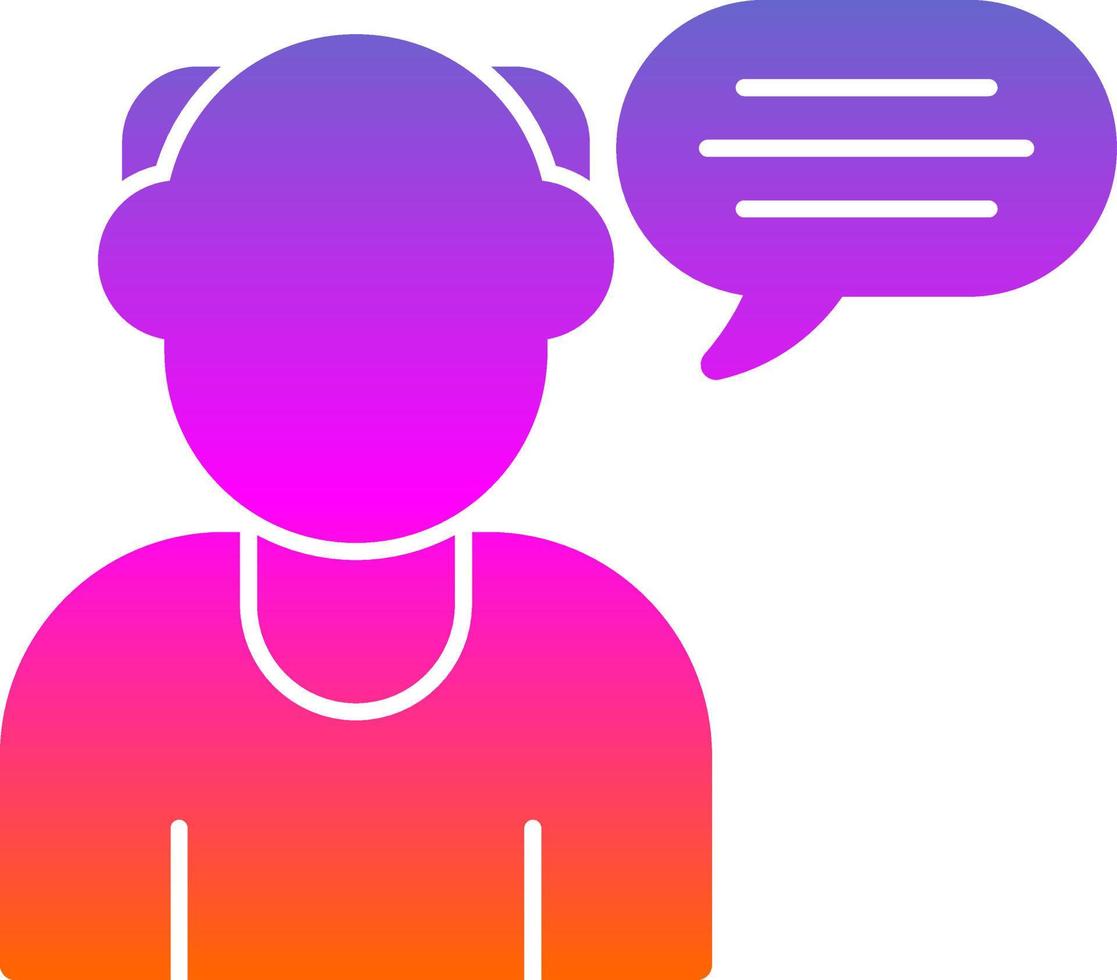 Speech Vector Icon Design