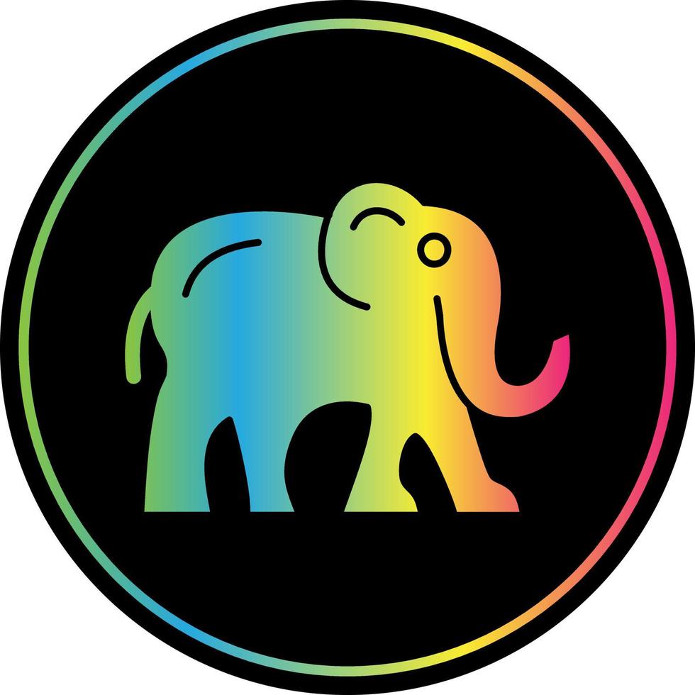 diseño de icono de vector de elefante