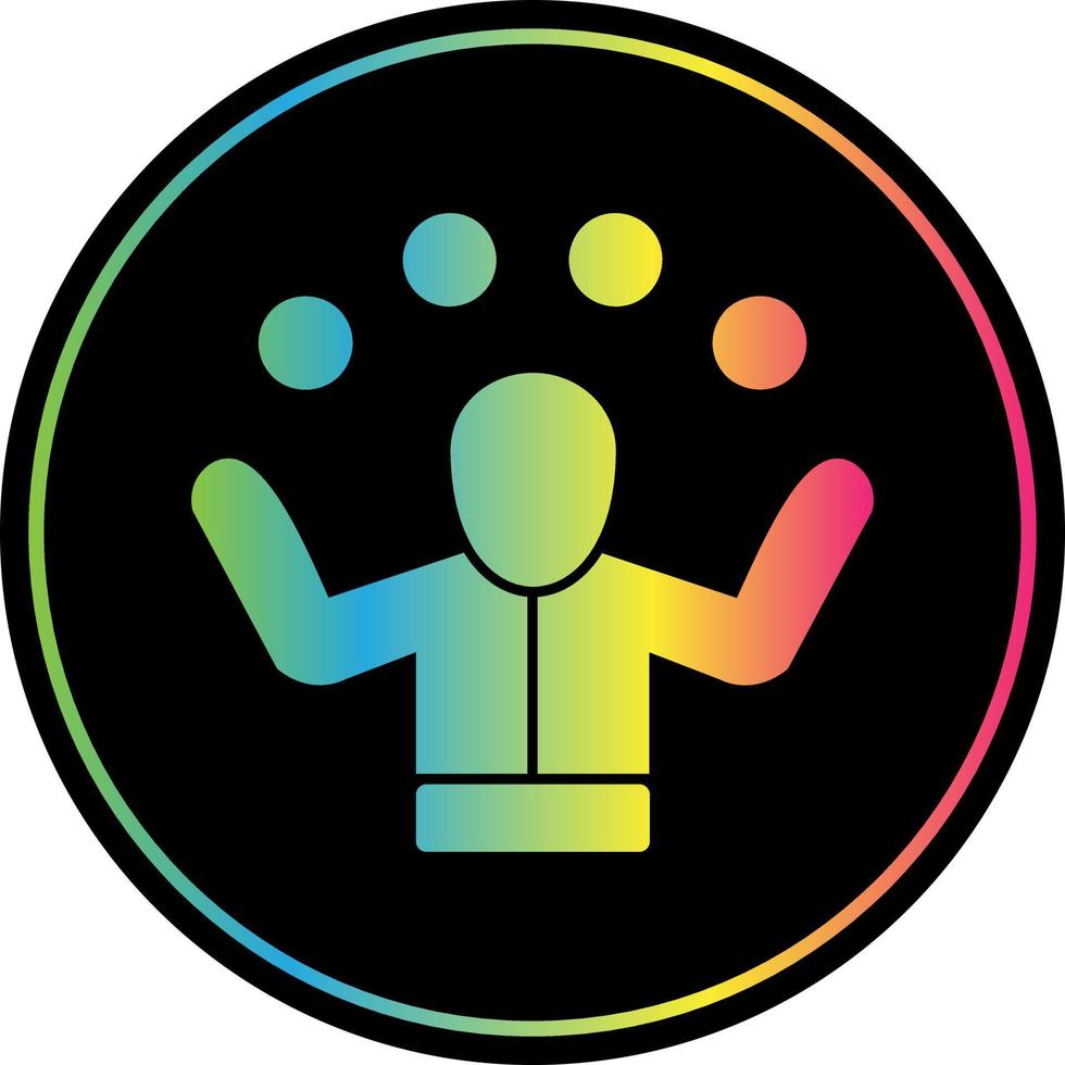 Juggling Vector Icon Design