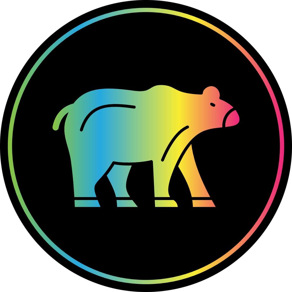 diseño de icono de vector de oso