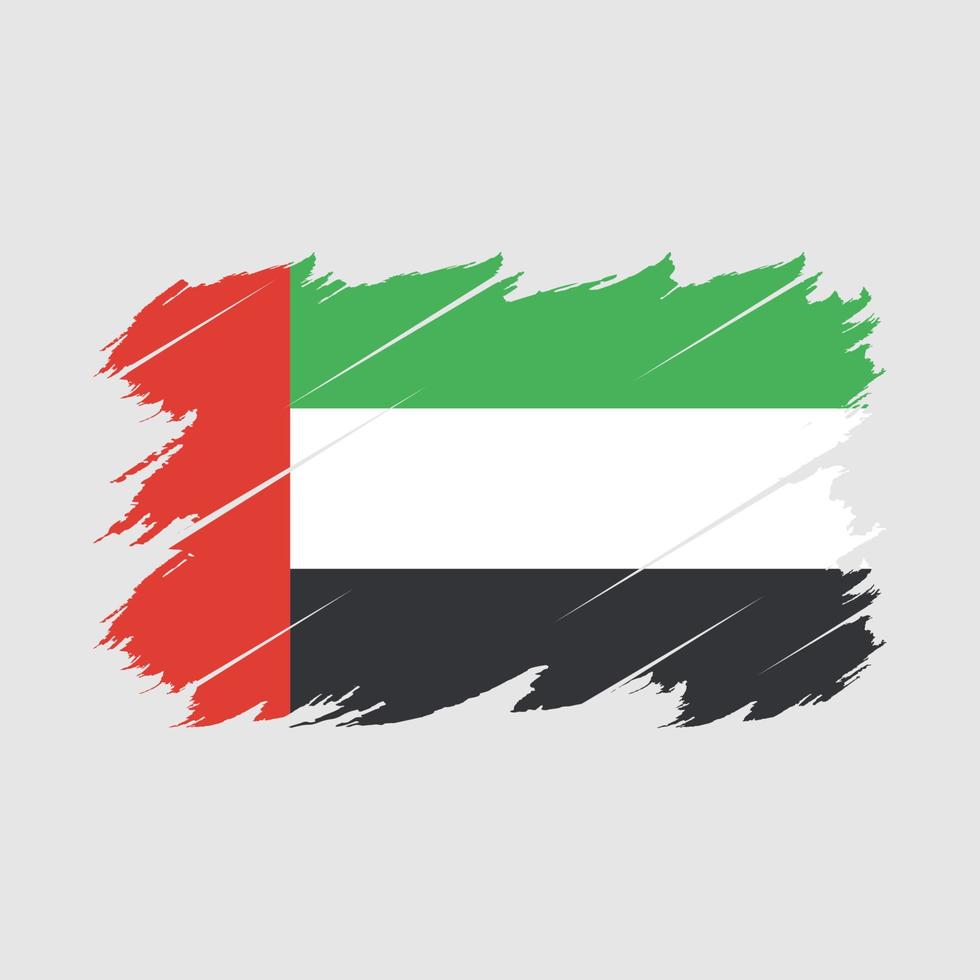 UAE Flag Brush Vector