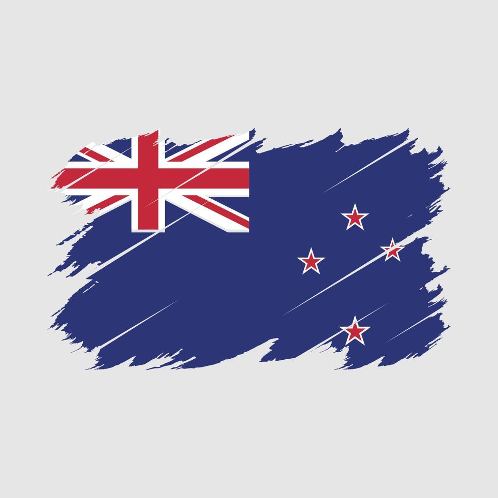 New Zealand Flag Brush Vector
