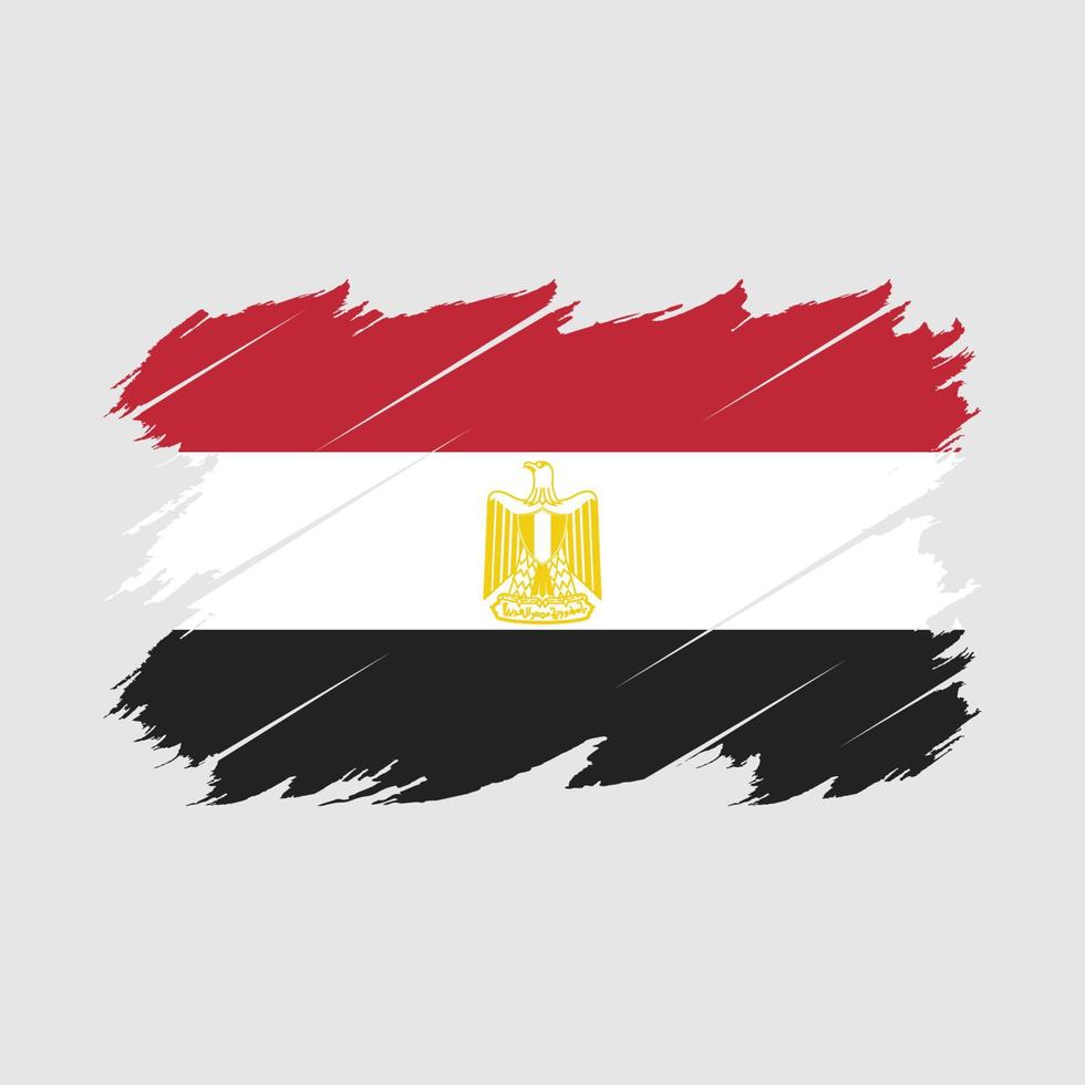 Egypt Flag Brush Vector