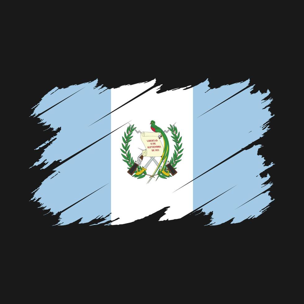 Guatemala Flag Brush Vector