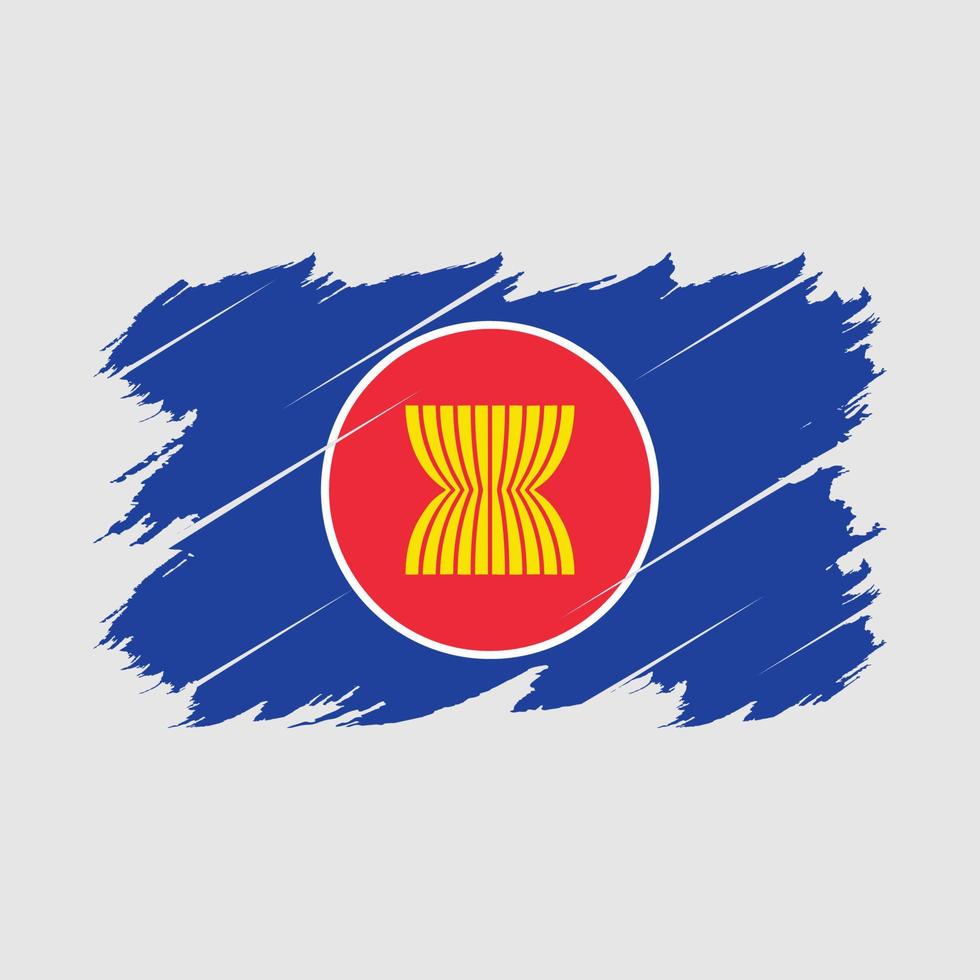 Asean Flag Brush Vector