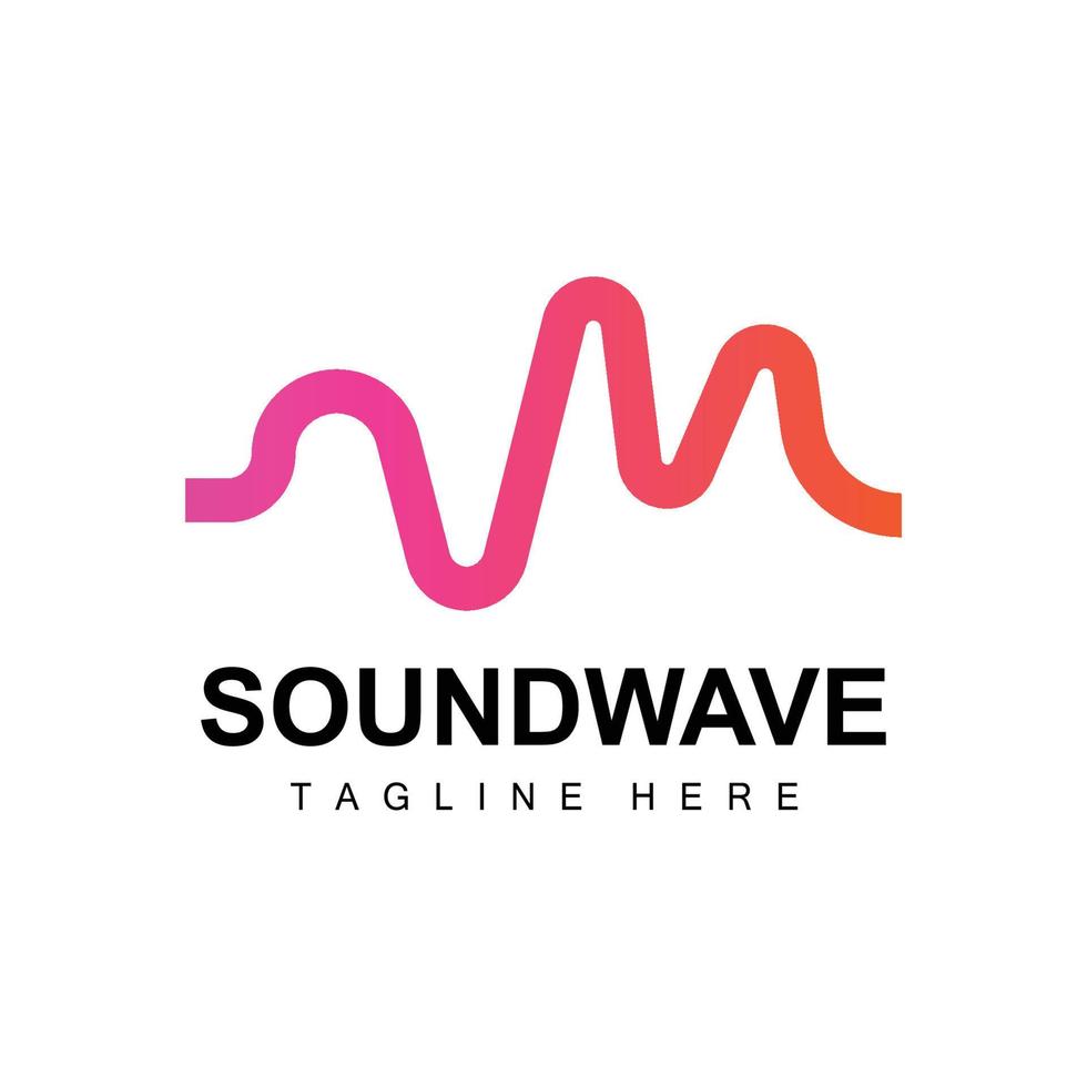 Sound Wave Logo, And Sound Tone Vector Icon Template Music Brand Product