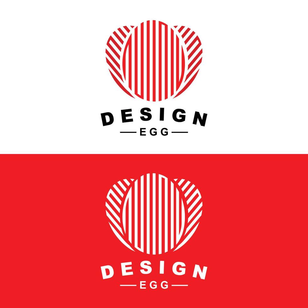 Egg Logo, Egg Farm Design, Chicken Logo, Asian Food Vector