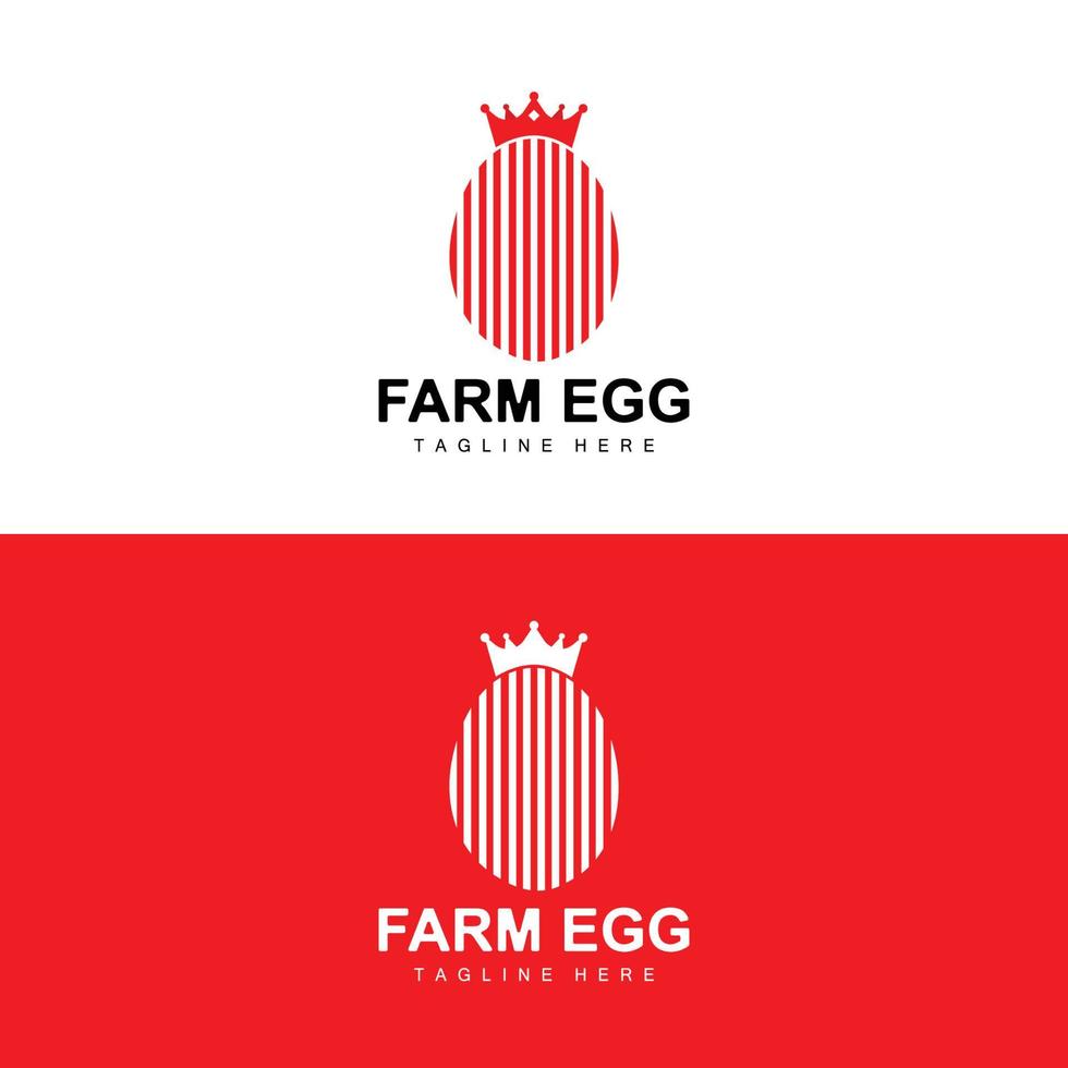 Egg Logo, Egg Farm Design, Chicken Logo, Asian Food Vector