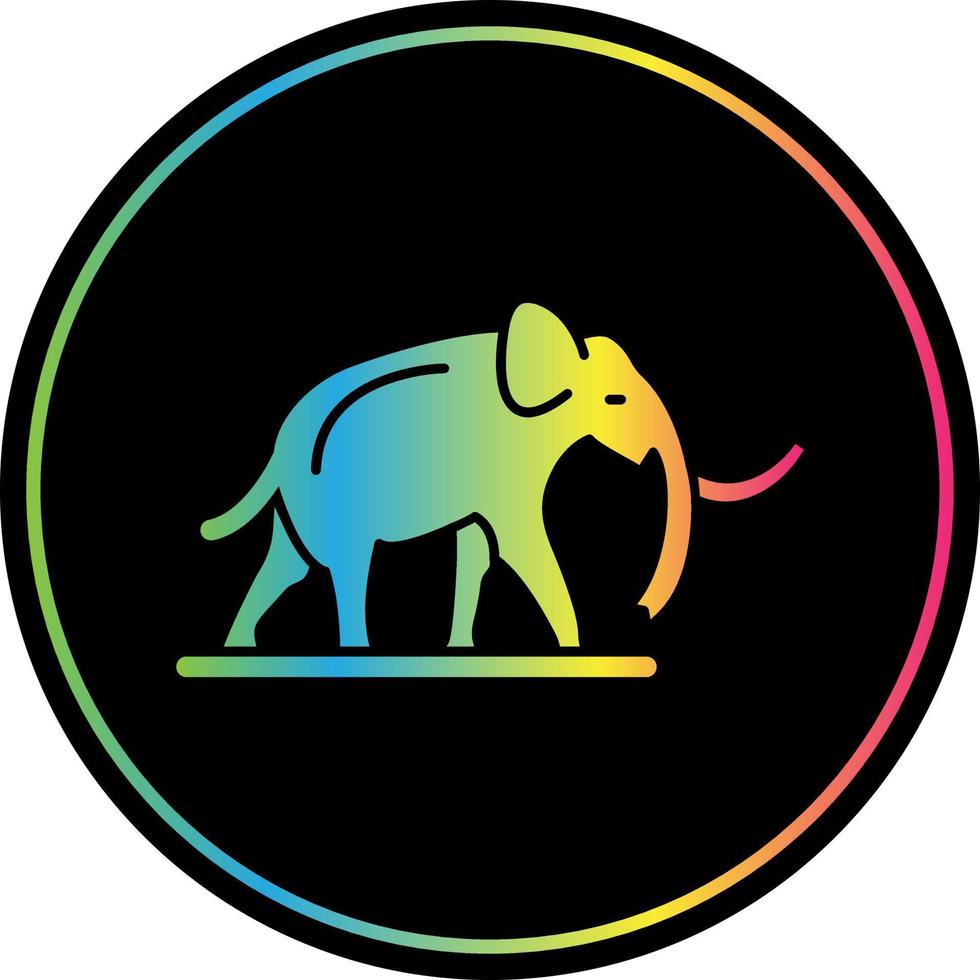 diseño de icono de vector de mamut