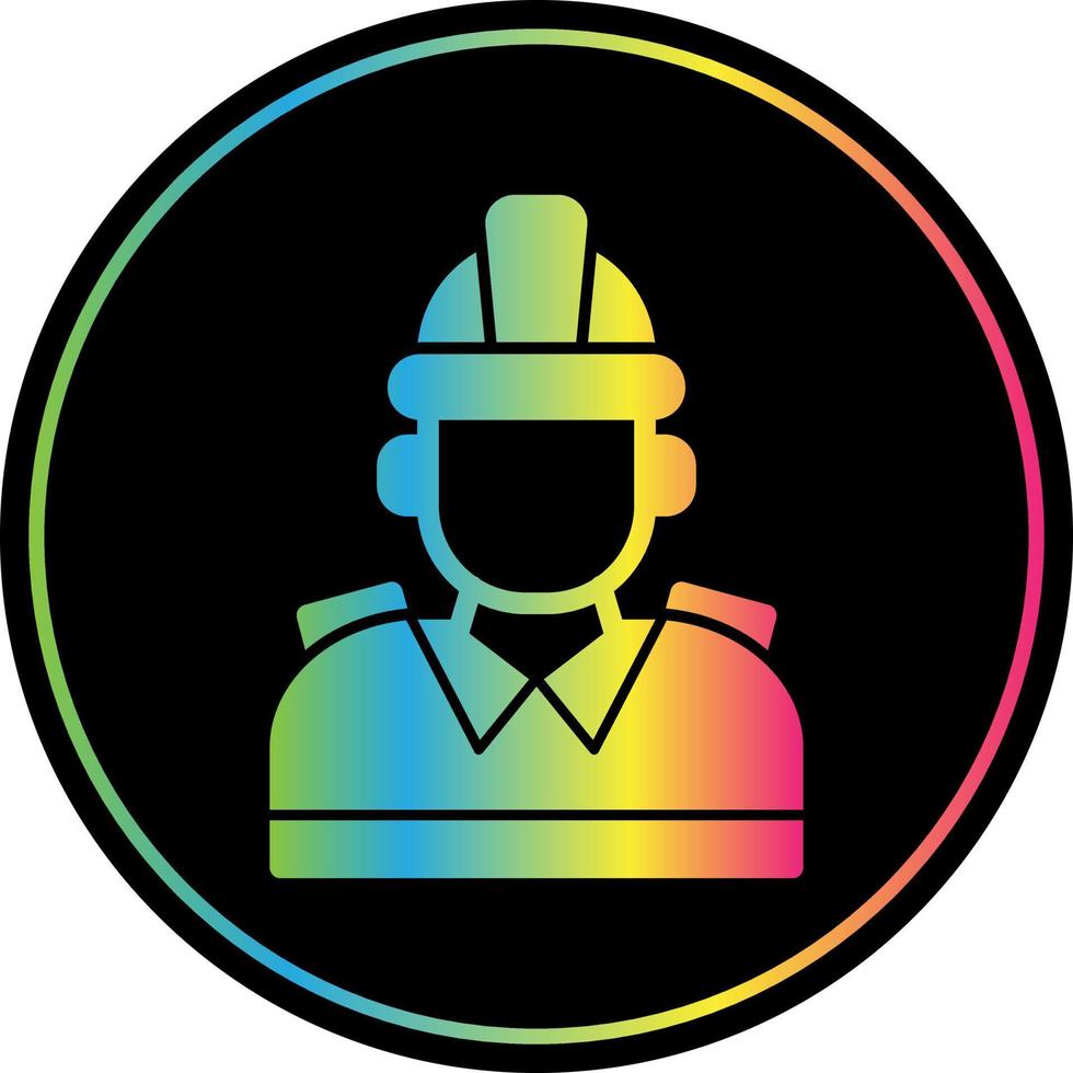 Firefighter Vector Icon Design