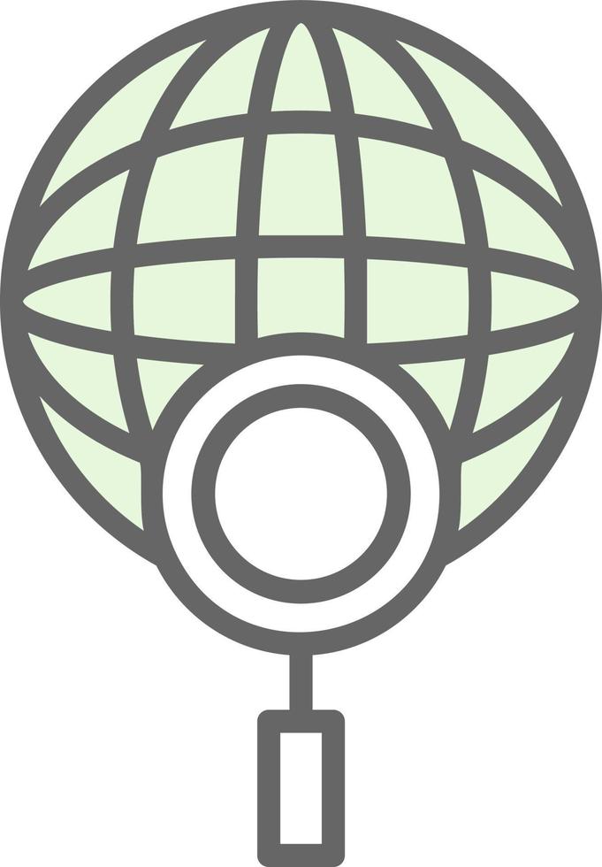 Global Search Vector Icon Design