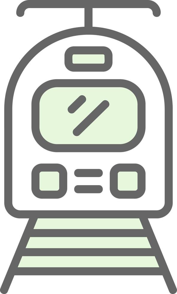 Tram Vector Icon Design