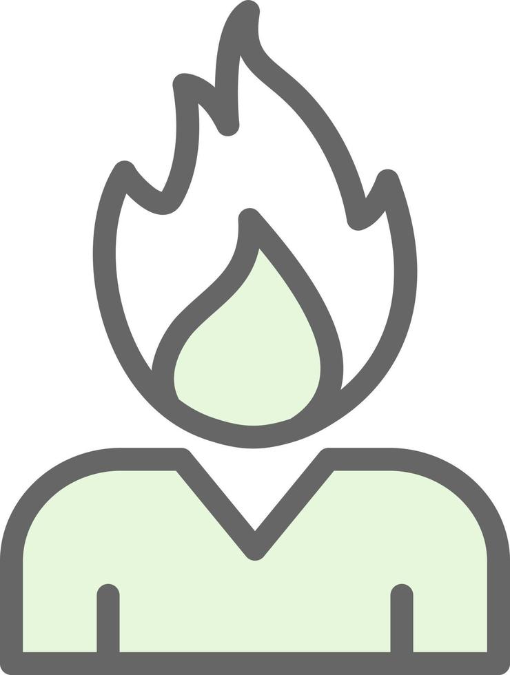 Burning Vector Icon Design