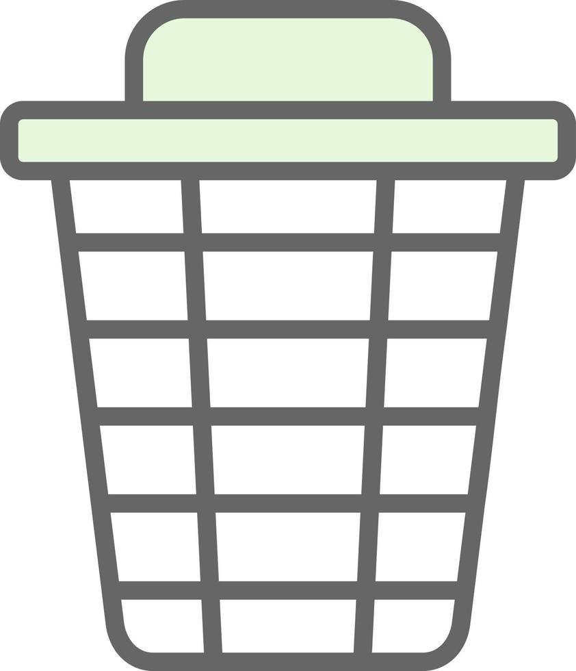 Trash Bin Vector Icon Design