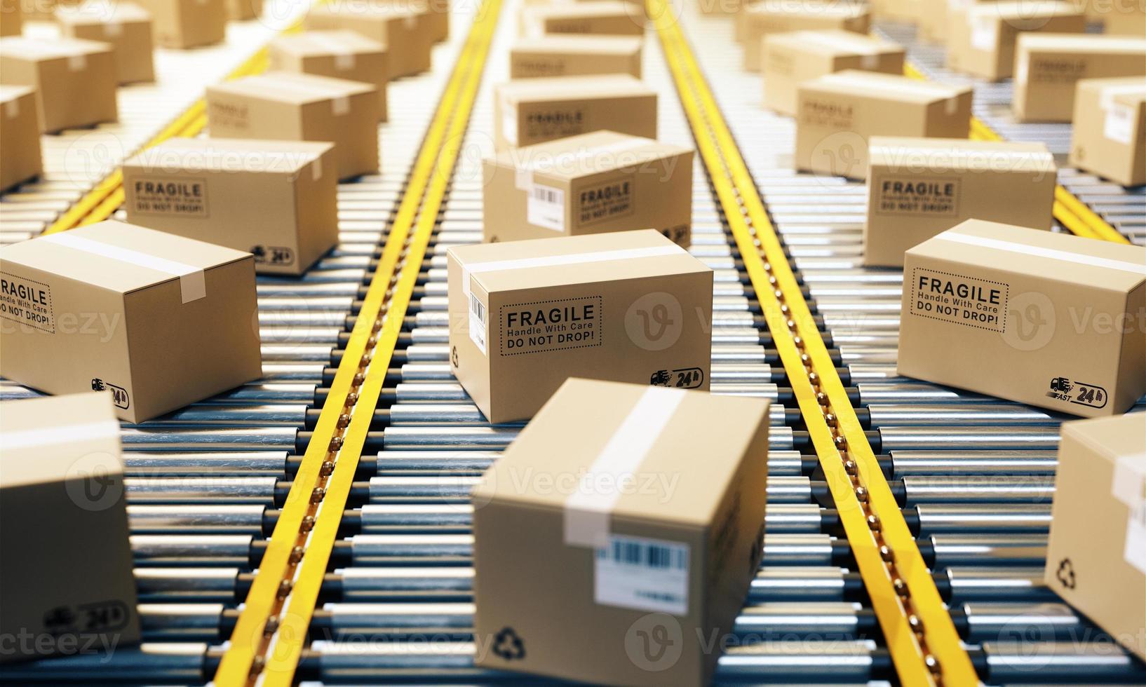 Fragile Carton Box Packaging, Shopping Carton BoxDelivery. 16944792