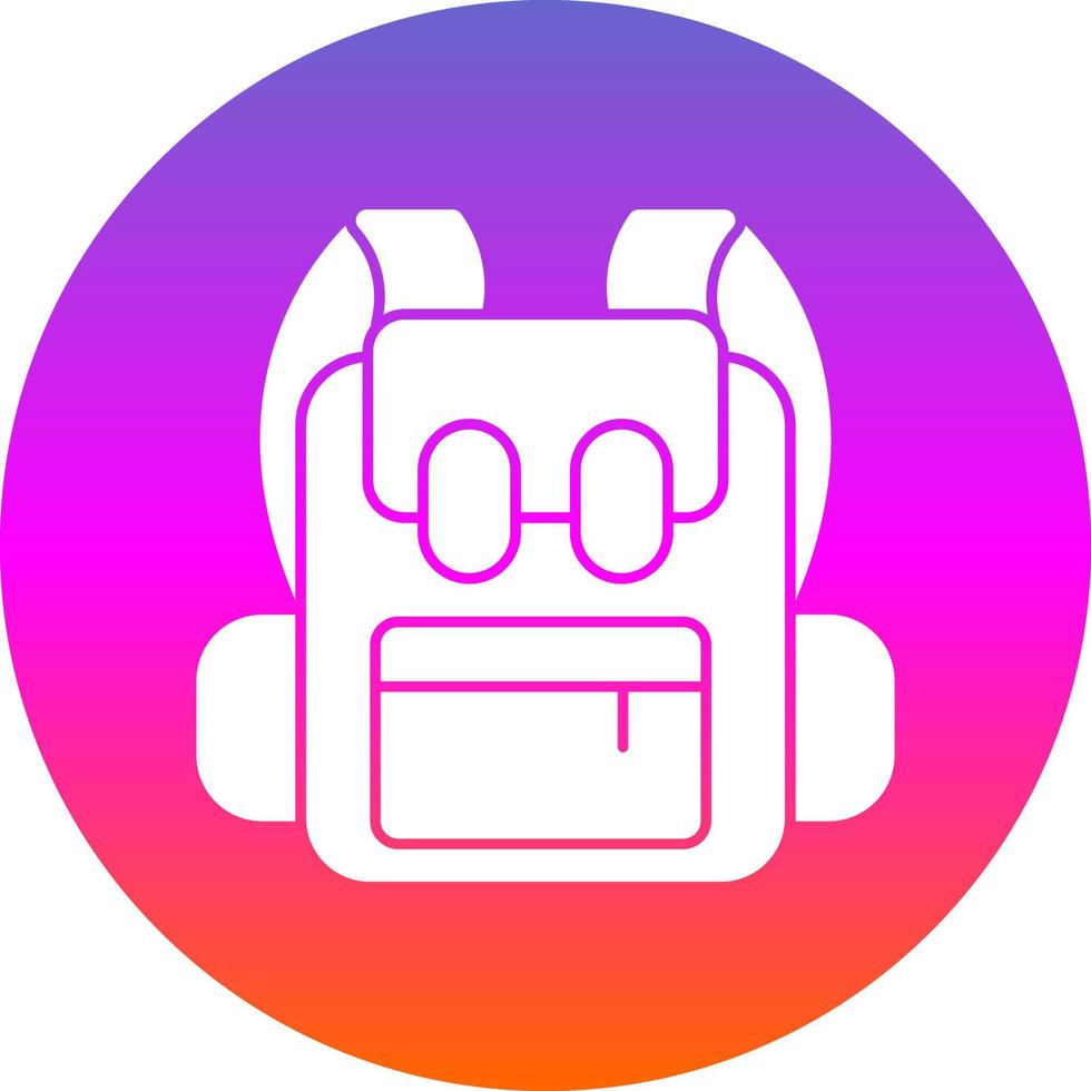 Backpack Vector Icon Design