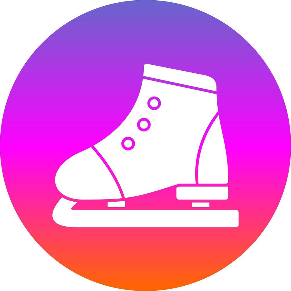 Figure Skating Vector Icon Design