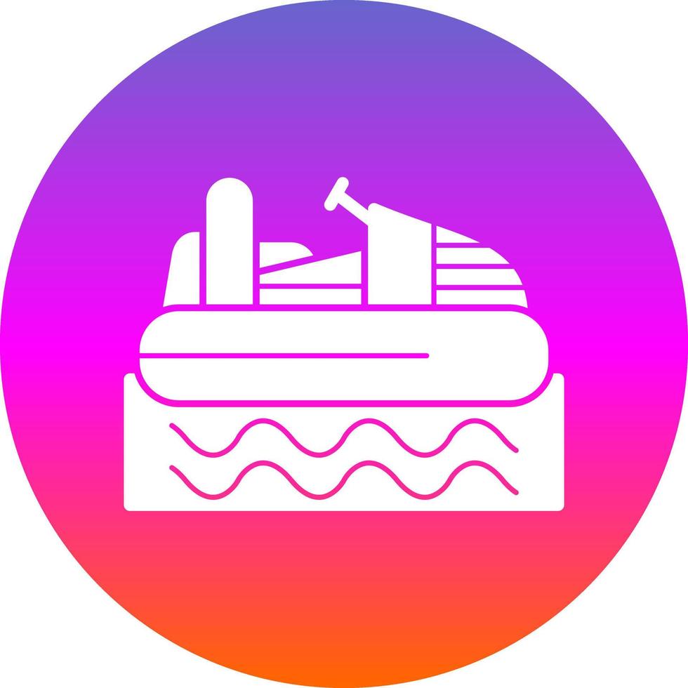 Bumper Boat Vector Icon Design