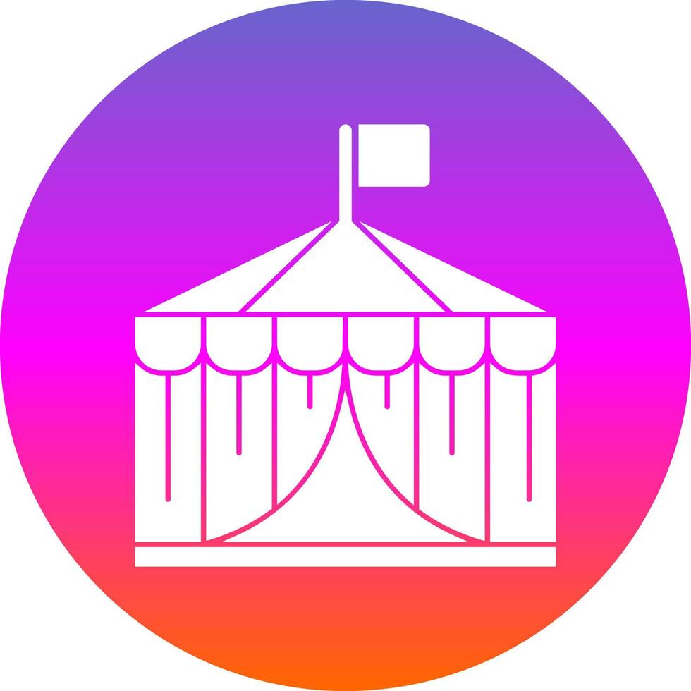 Circus Tent Vector Icon Design