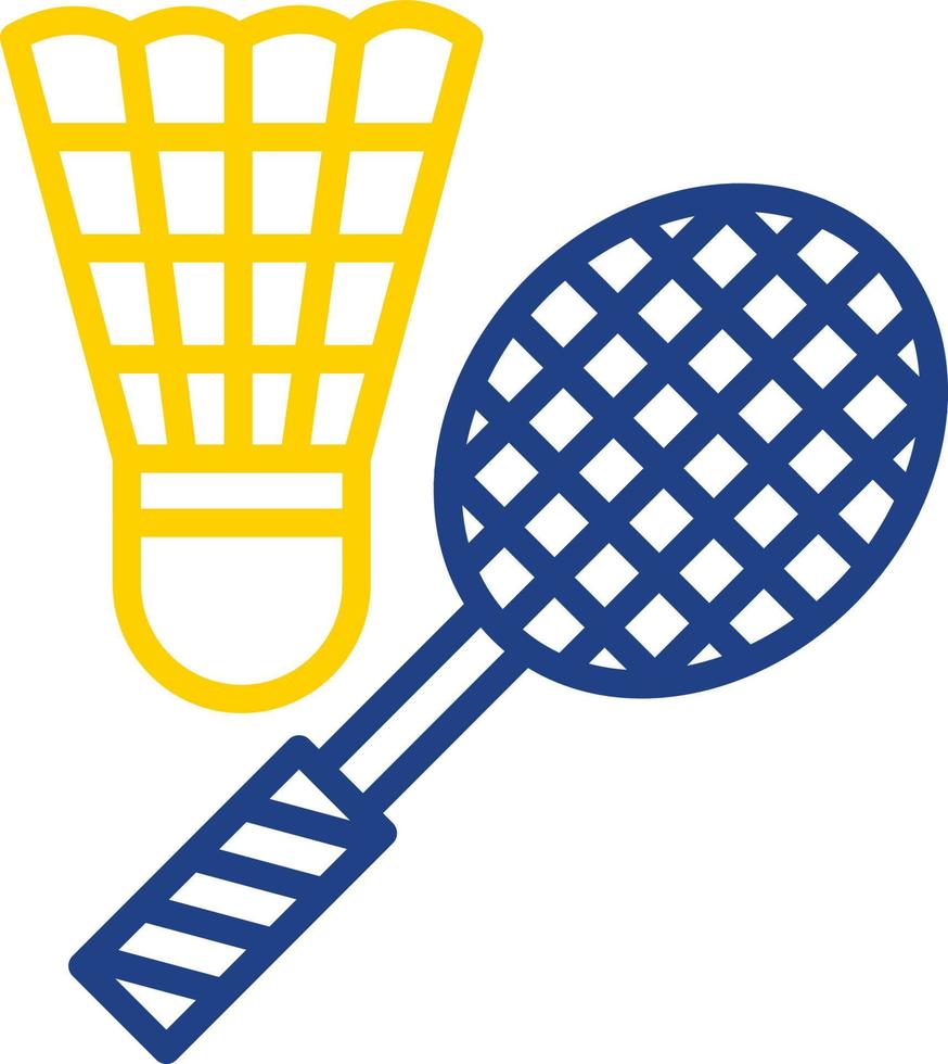 diseño de icono de vector de bádminton