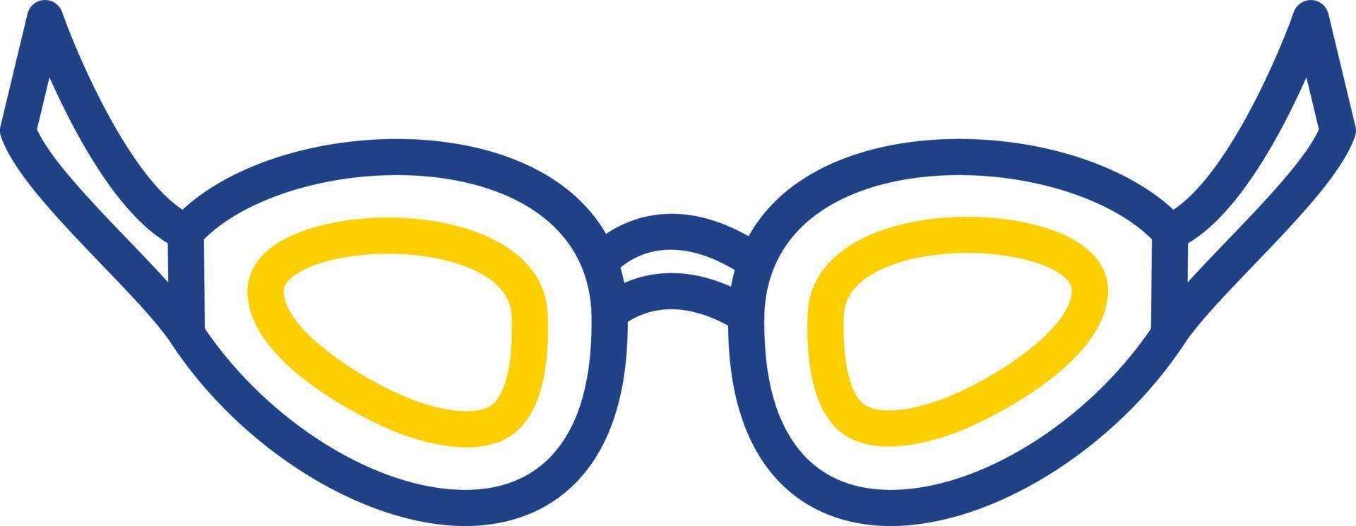 Swimming Glasses Vector Icon Design