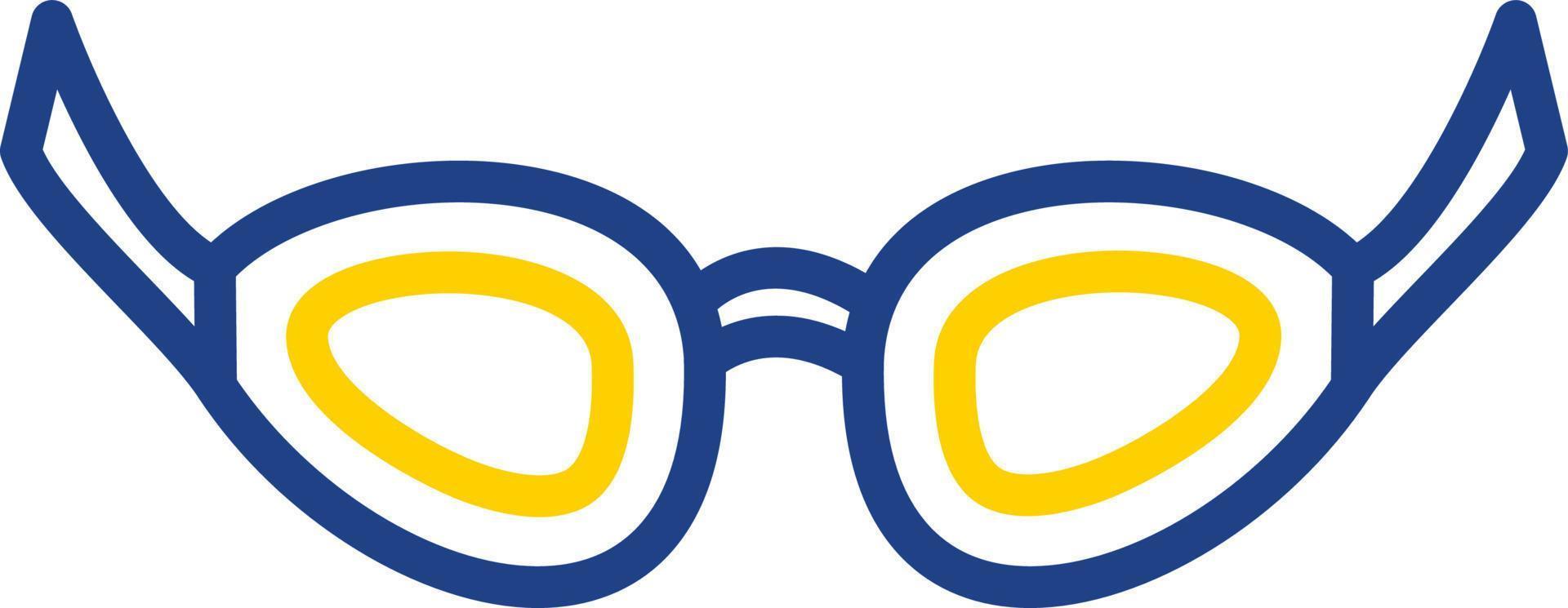 diseño de icono de vector de gafas de natación