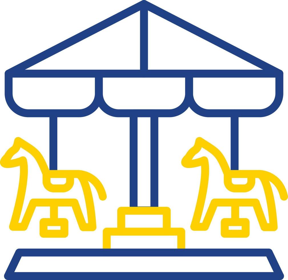 diseño de icono de vector de merry go round