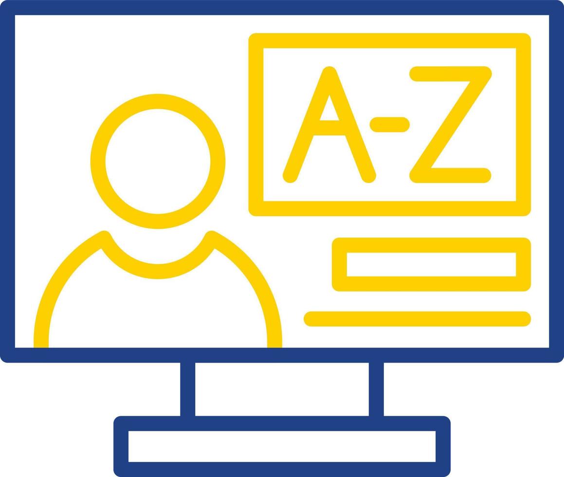 Online Classes Vector Icon Design