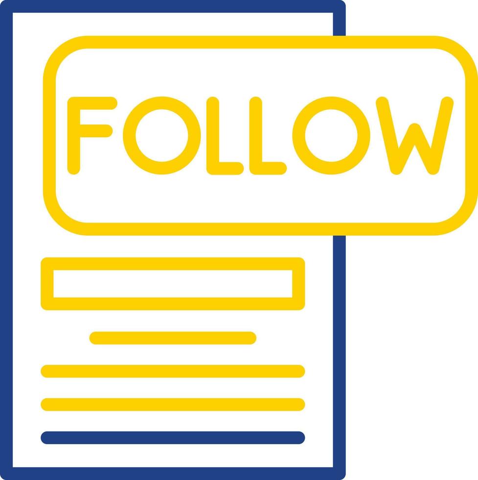 Follow Vector Icon Design