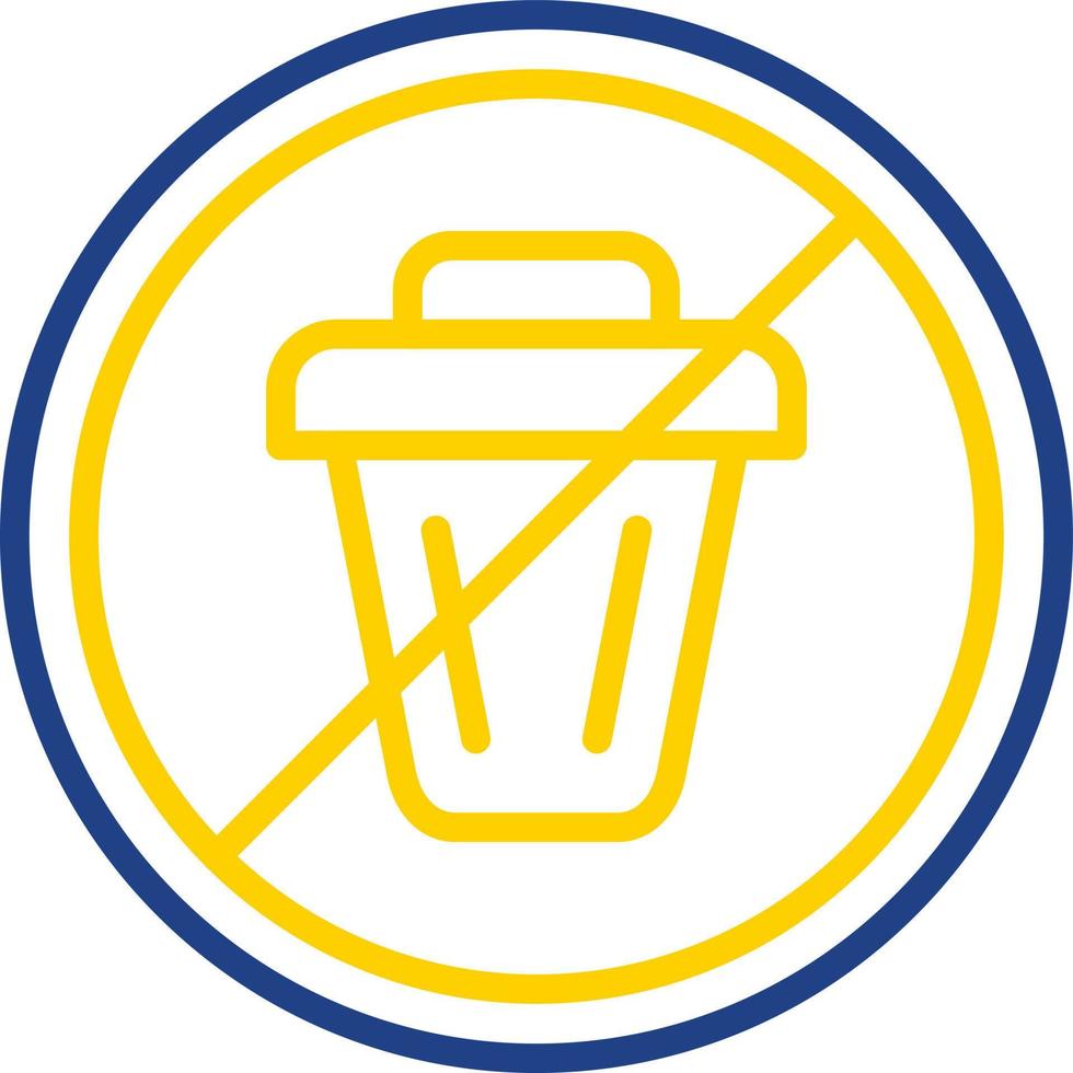 No Littering Vector Icon Design