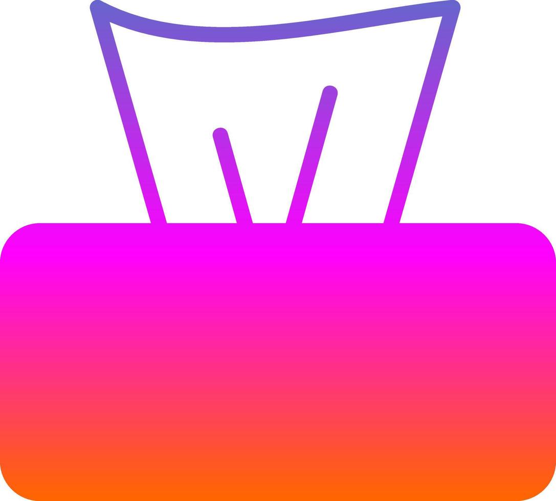 Tissue Box Vector Icon Design