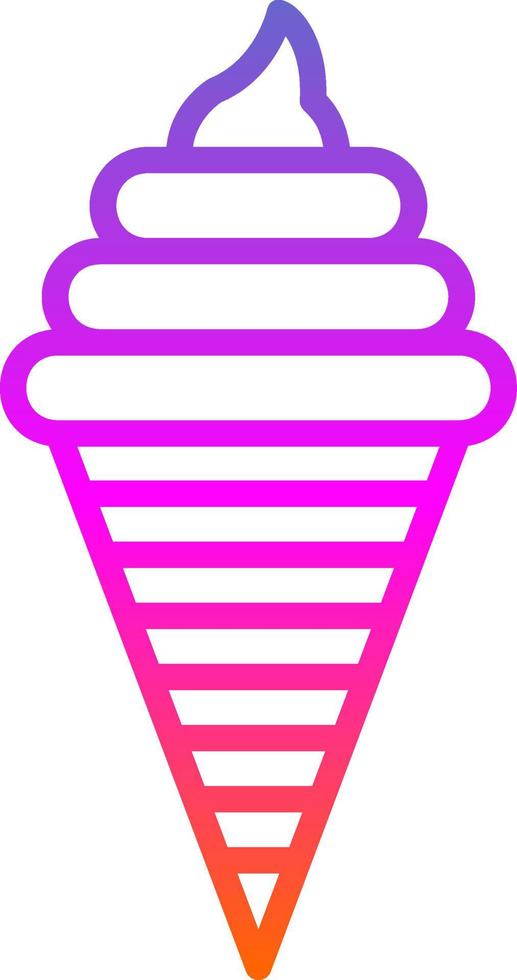 Ice Cream Vector Icon Design