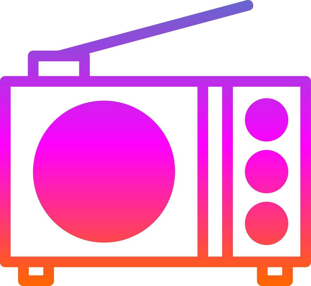 Radio Vector Icon Design