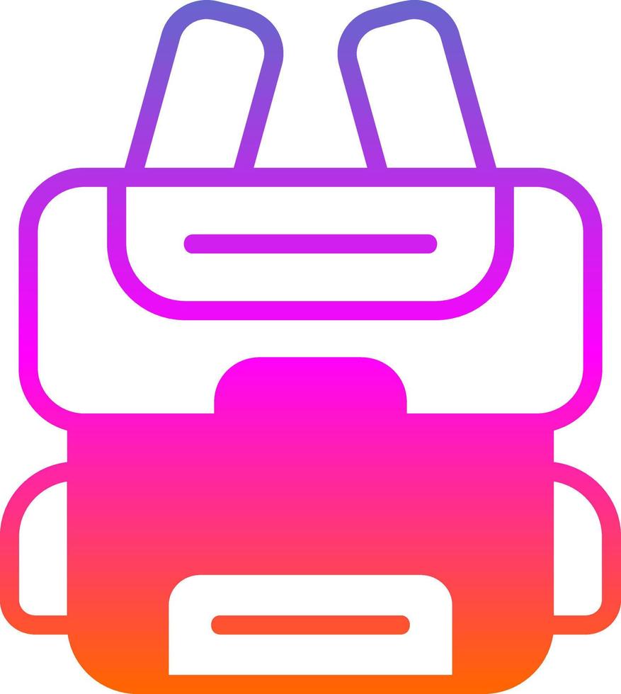 Backpack Vector Icon Design