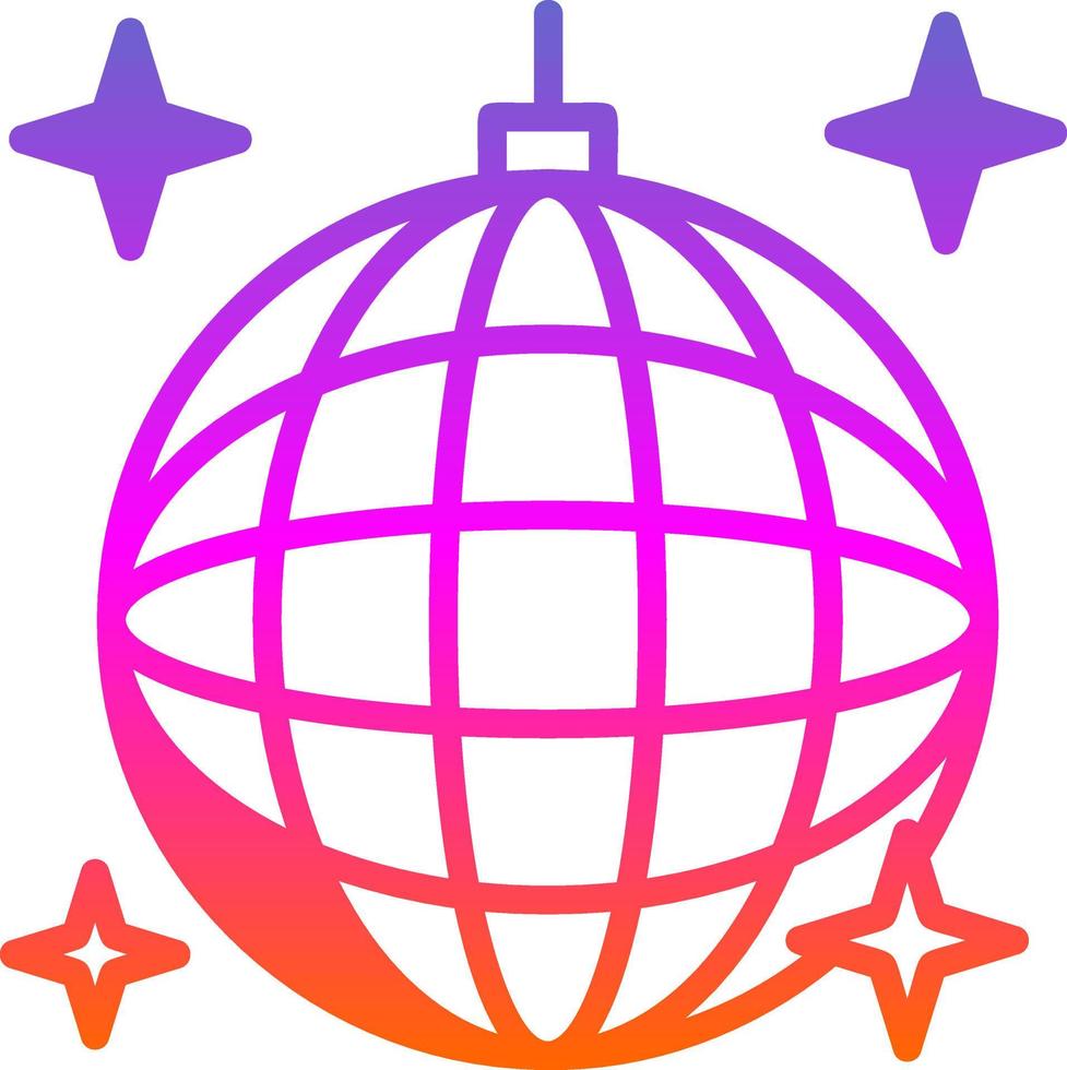 Disco Ball Vector Icon Design