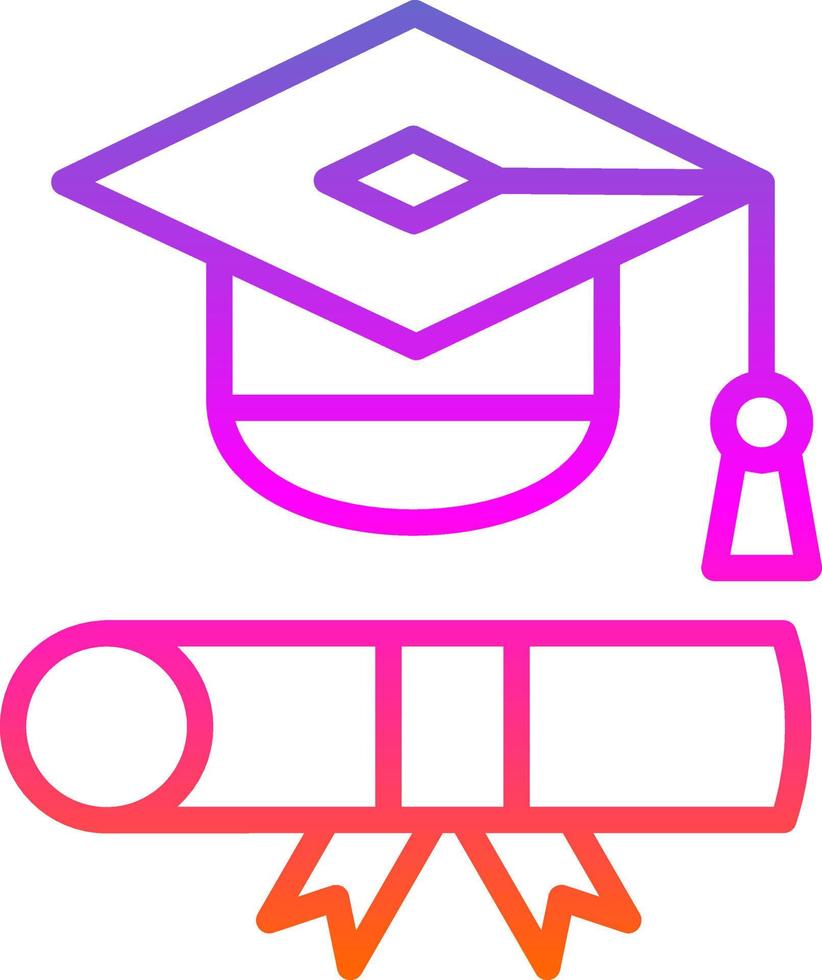 Graduation Toga Vector Icon Design