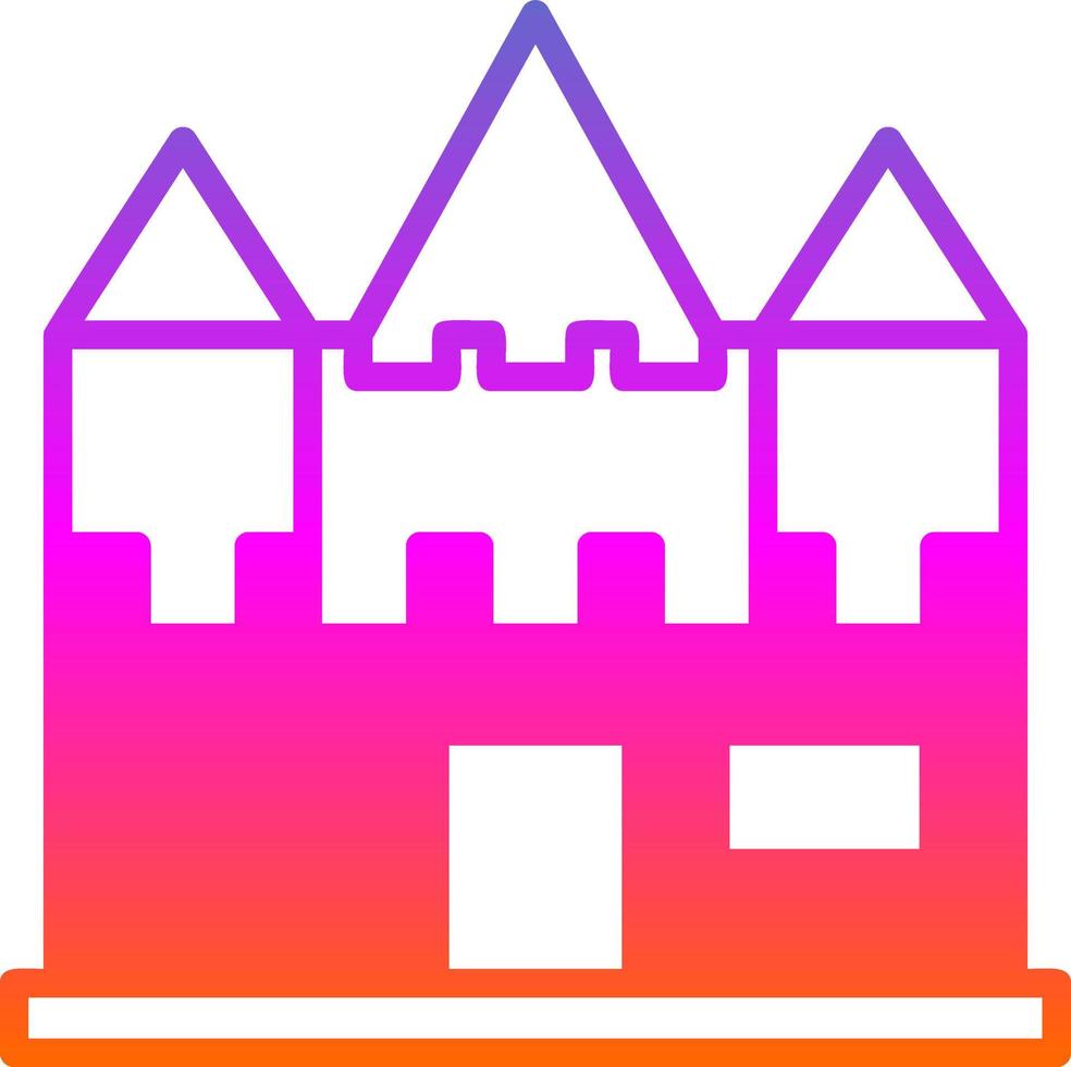 Castle Vector Icon Design