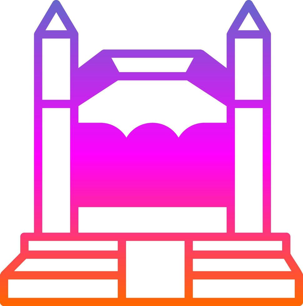 Bouncy Castle Vector Icon Design