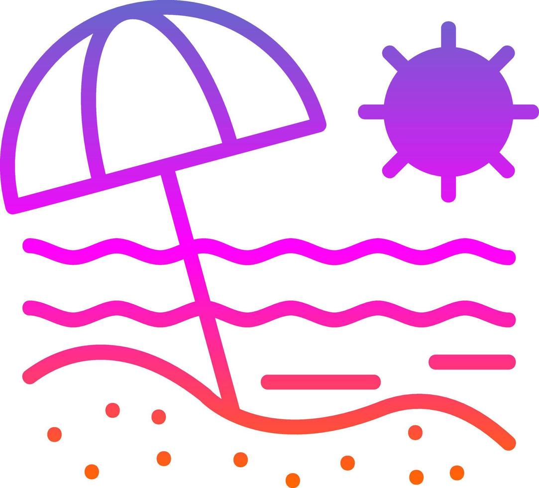 Beach Vector Icon Design