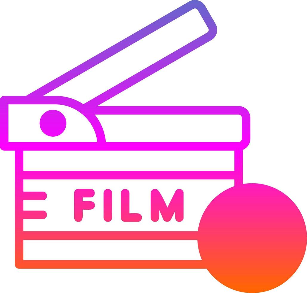 diseño de icono de vector de filmación